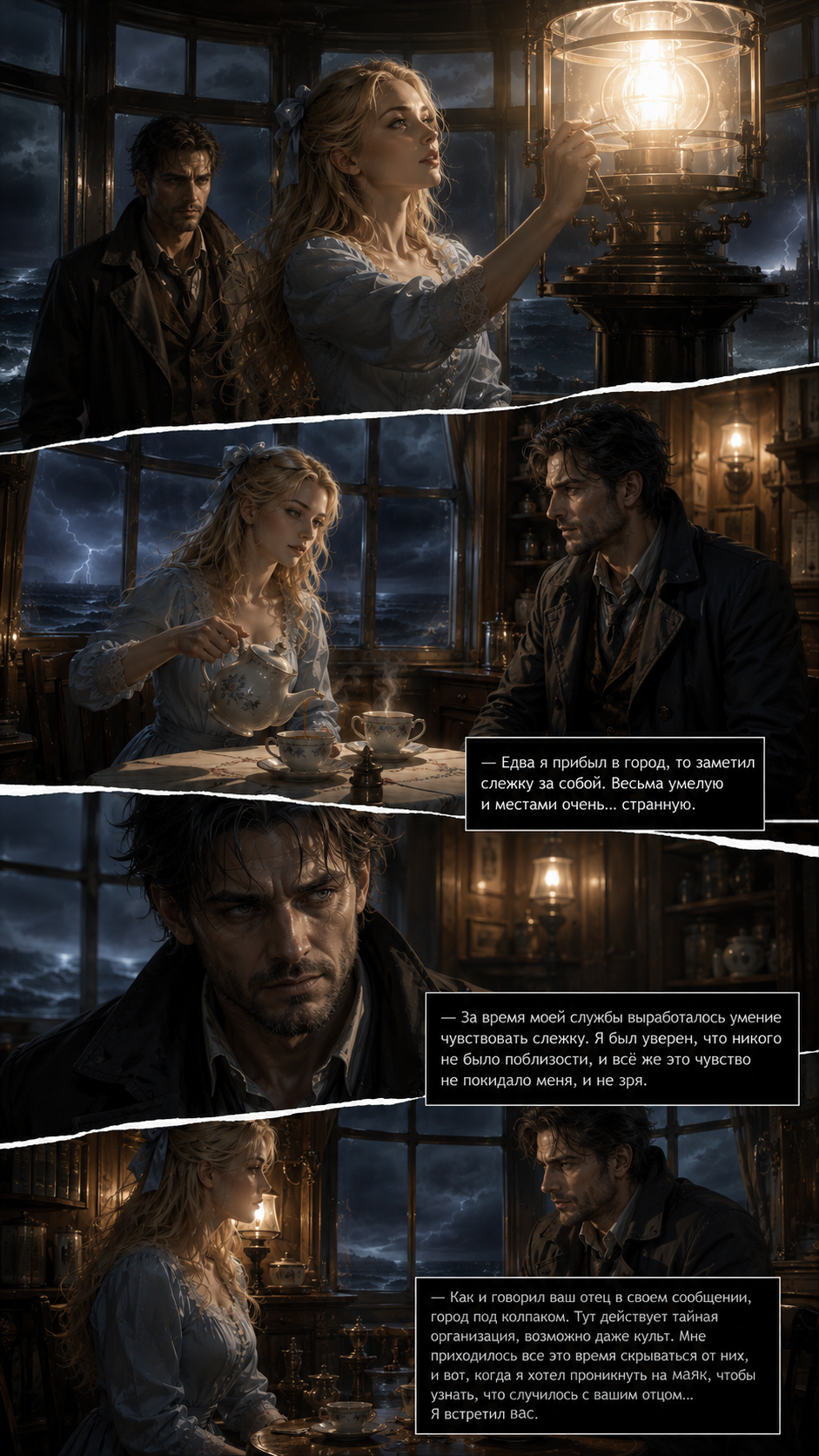 Волны разбиваются о скалы. — кадр 14